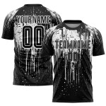 Uniform Trikot Schwarz Fußball Sublimation Weiß Custom Uniform Trikot Schwarz Fußball Sublimation Weiß Custom